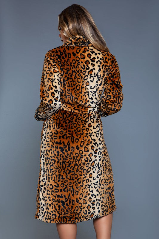Leopard Print Robe
